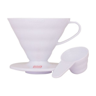 Hario plastikowy Dripper V60-02 Biały