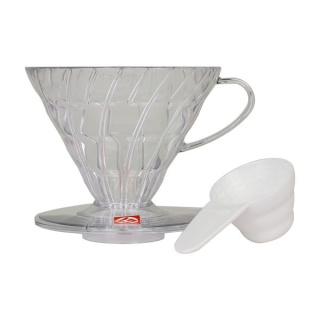 Hario plastikowy Dripper V60-02 - Clear