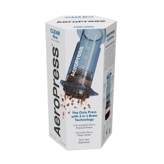 AeroPress - Zaparzacz do kawy CLEAR niebieski