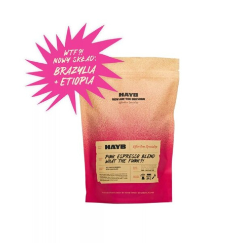 HAYB - Pink Espresso Blend – WTF! - 250g HAYB - Pink Espresso Blend – WTF! - 250g