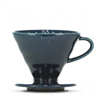 Hario - ceramiczny dripper V60-02 - Indygo+ 40 szt. filtrów