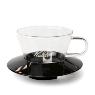 Kalita - Wave 155 szklany dripper - czarny