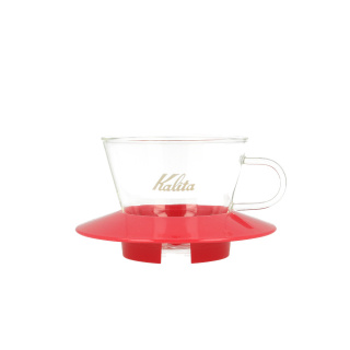 Kalita - Wave 155 szklany dripper - różowy