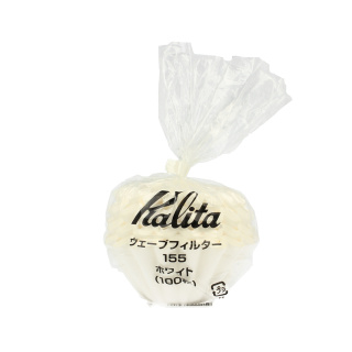 Kalita - 155 papierowe filtry do drippera białe - 100 sztuk