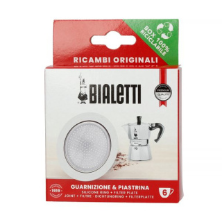 Bialetti - Uszczelka + sitko do kawiarek aluminiowych Bialetti 6tz