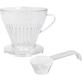 Melitta- plastikowy dripper do kawy 1x4 z łyżką