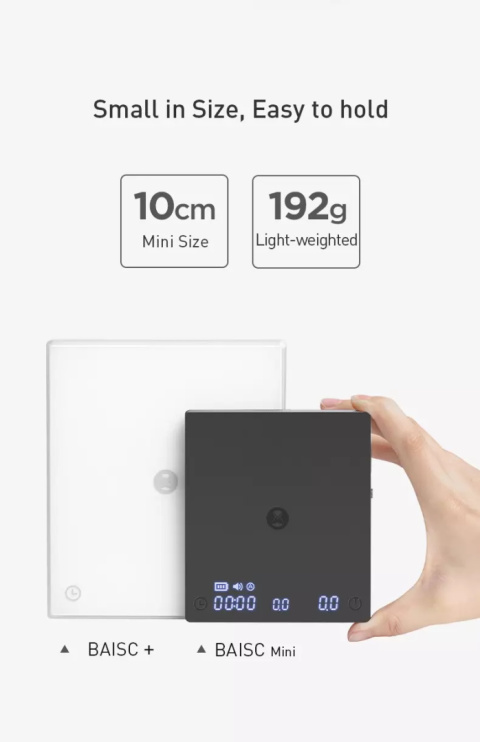 Timemore Black Mirror Basic MINI czarna - Waga do 2 kg Timemore Black Mirror Basic MINI czarna - Waga do 2 kg